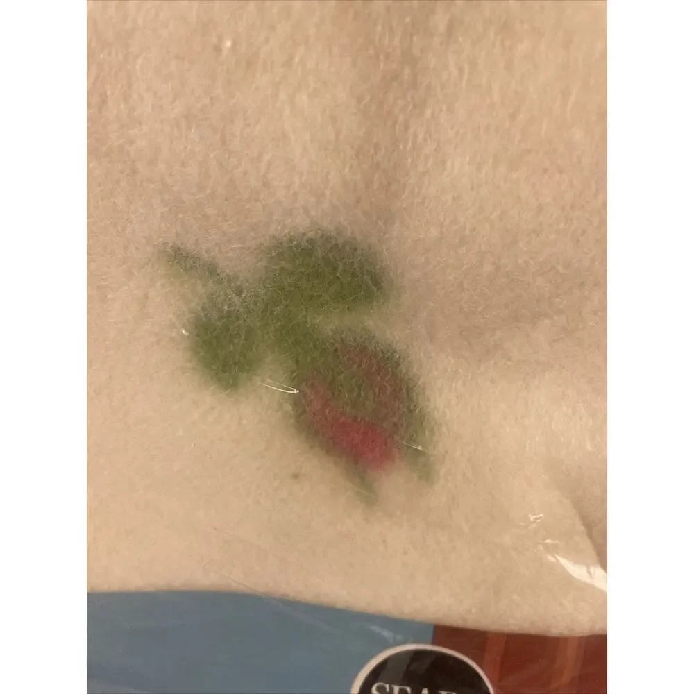 Sears Riviera Rose Pink Floral Acrylic Twin Blanket with Satin Trim – NOS 1970s